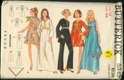 5549 69 EMPIRE A-DRESS MINI=MAXI SLVS OR NOT,PANTS PATTERN 10